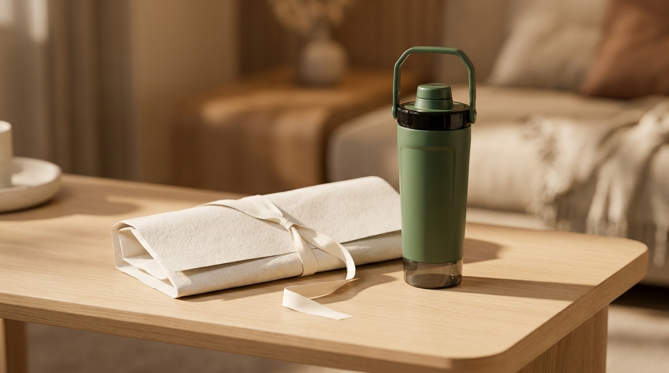 NooMii ProShake 600 shaker styled as a gym gift