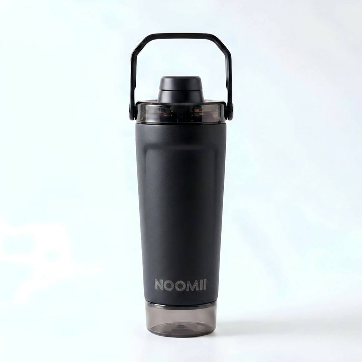 Black NooMii ProShake 600 insulated protein shaker