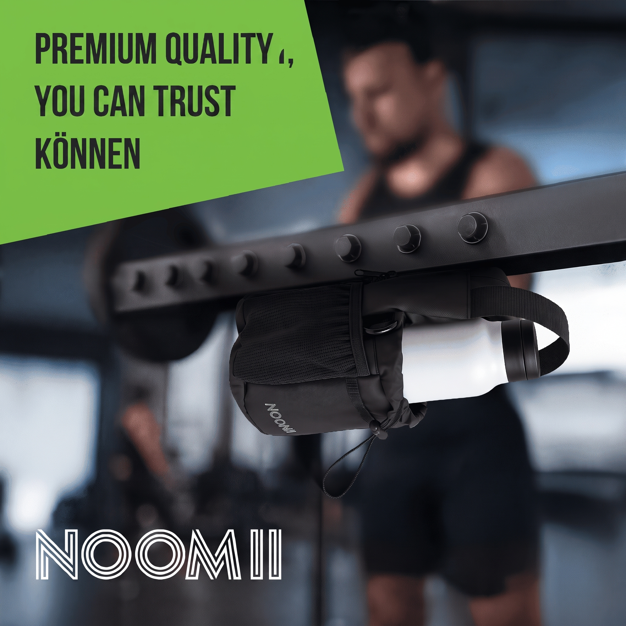 NooMii compact gym bag lifestyle product view