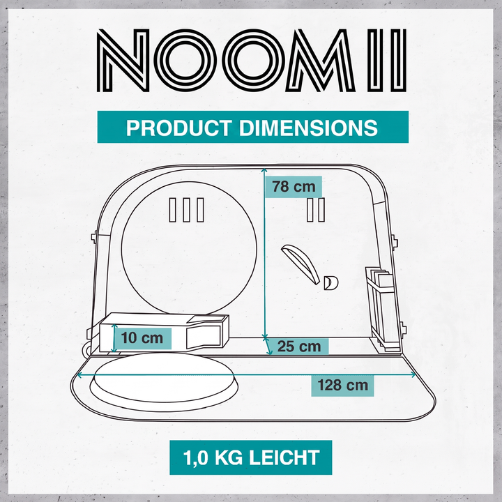 NooMii bike travel bag folded for compact storage