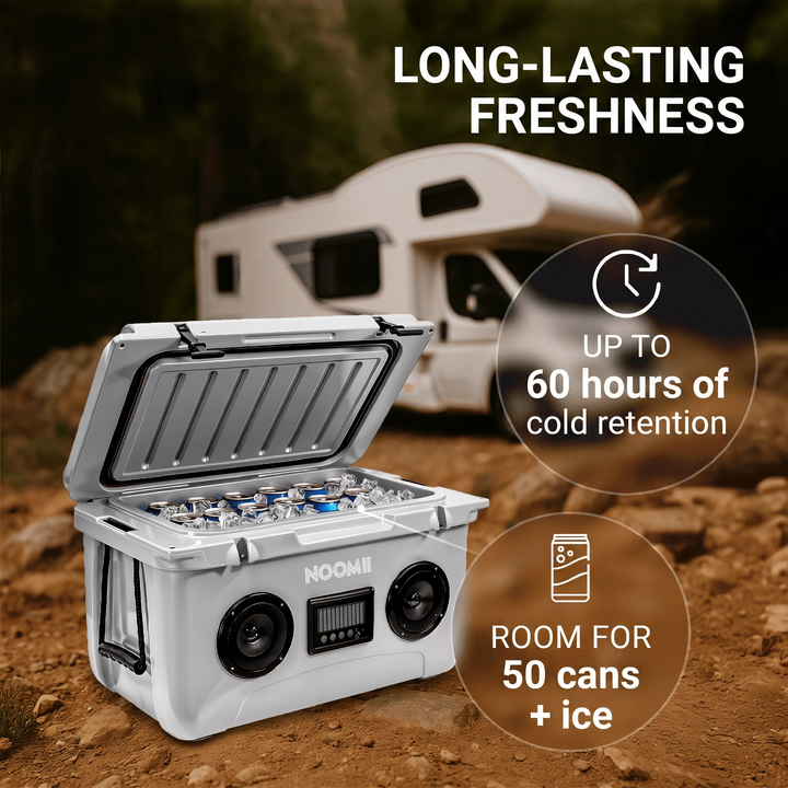 NooMii ColdBeats 45 45L cooler with built-in Bluetooth speaker