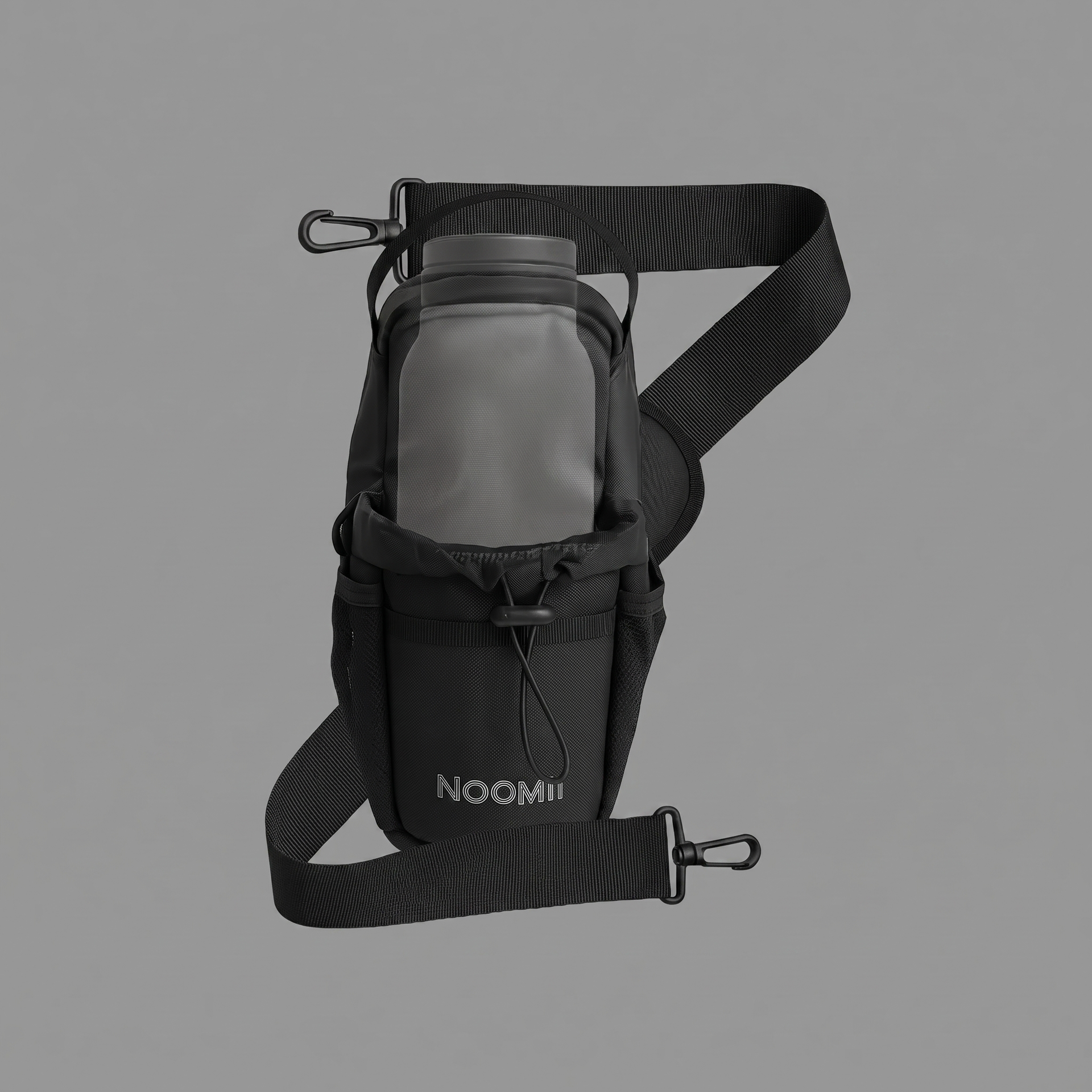 NooMii compact gym bag with bottle holder