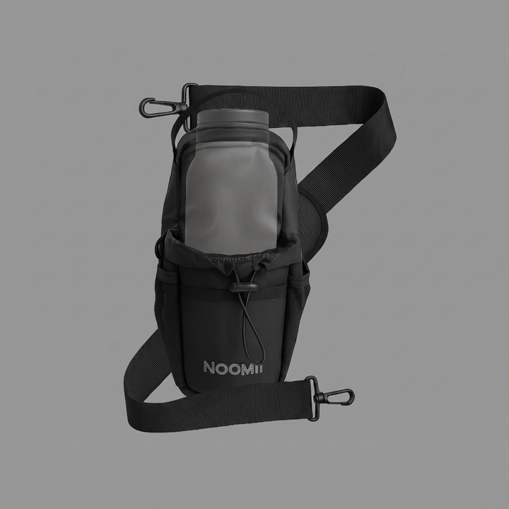 NooMii compact gym bag with bottle holder