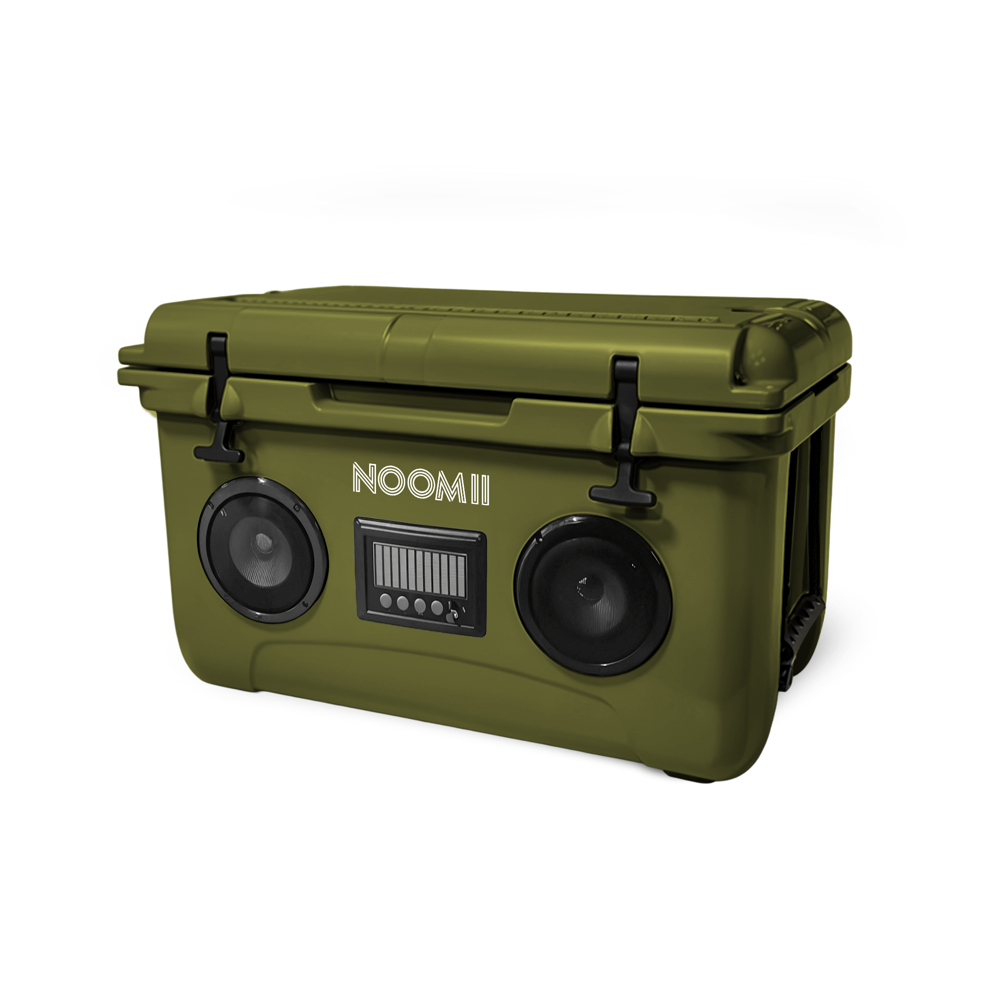 Side view of the NooMii ColdBeats 45 outdoor cooler