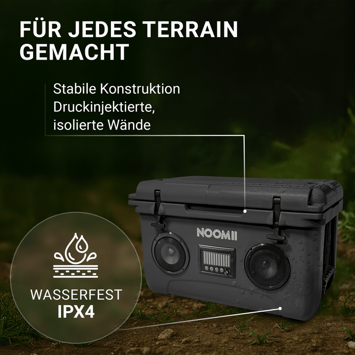 Bluetooth speaker controls on the NooMii ColdBeats 45