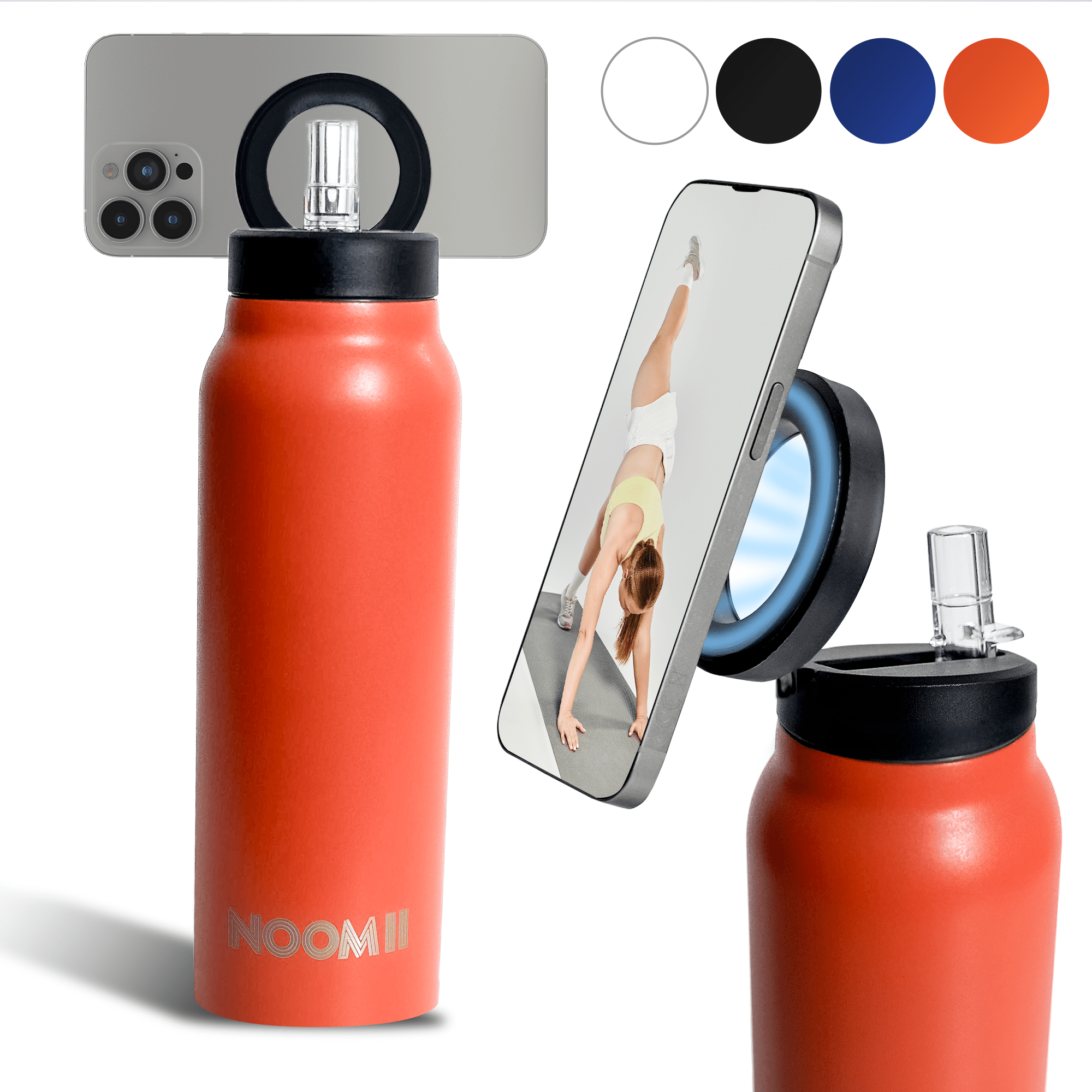 NooMii insulated bottle used during a cycling trip