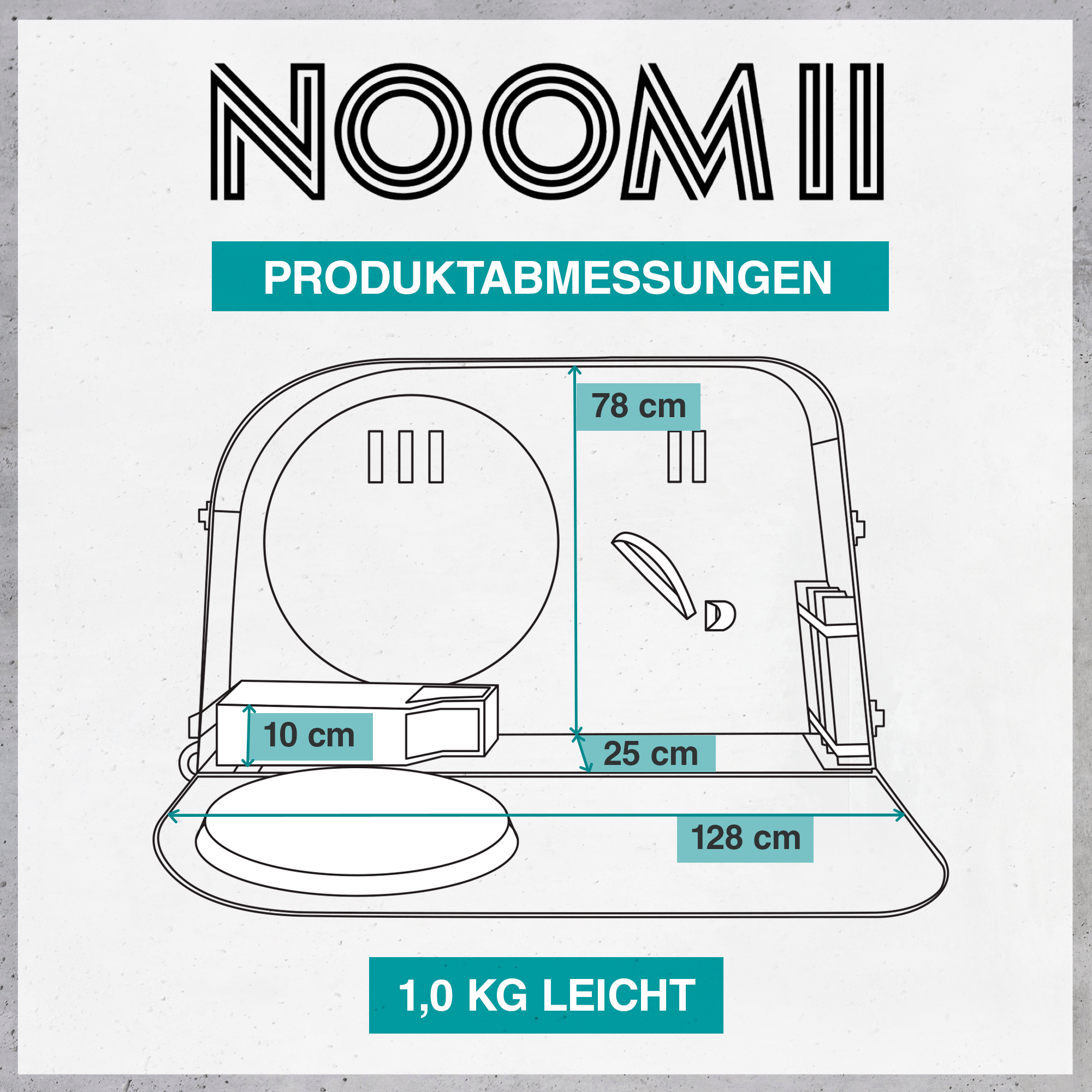 NooMii bike travel bag folded for compact storage