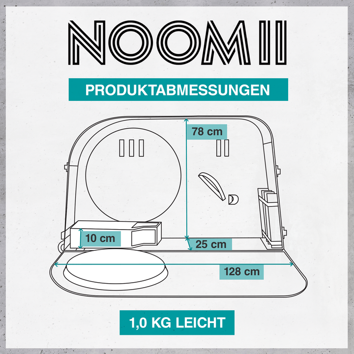 NooMii bike travel bag folded for compact storage