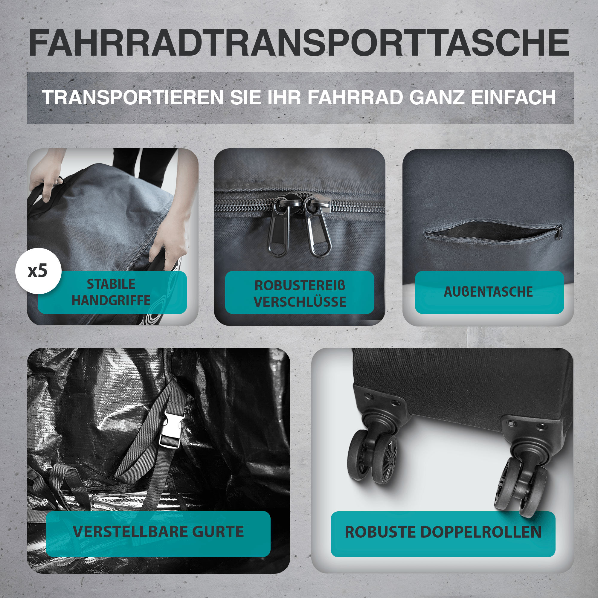 Padded interior walls of the NooMii bike travel bag